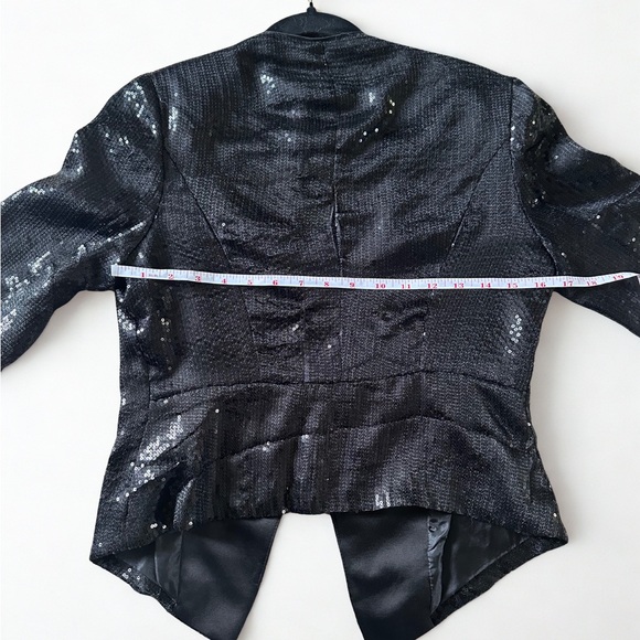 Forever 21 Black Sequin Blazer Size M - Picture 5 of 7